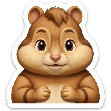 Chipmunk theodore from alvin and the chimpmunks VERY FAT sticker