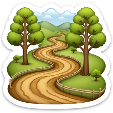 country road sticker