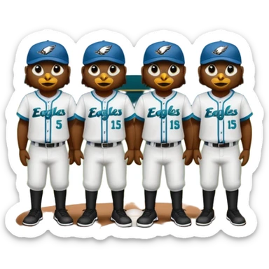 Eagles baseball sticker