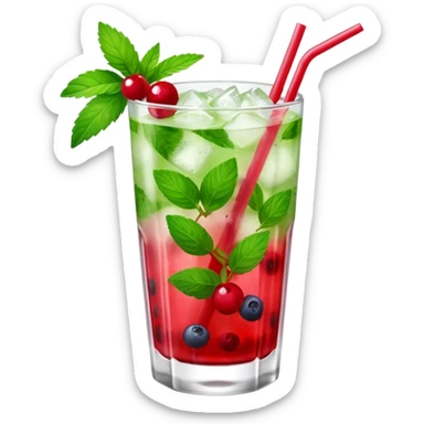 red berry mojito sticker