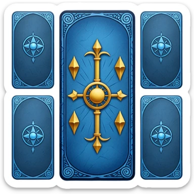 tarot cards back side sticker