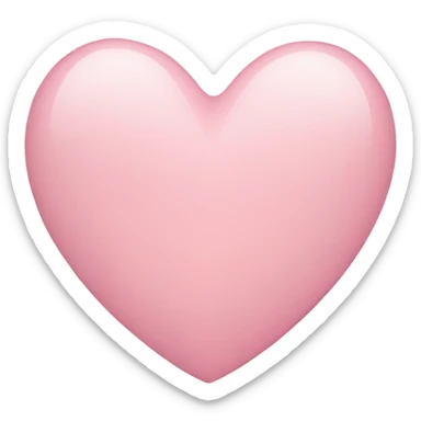 Light pink heart sticker