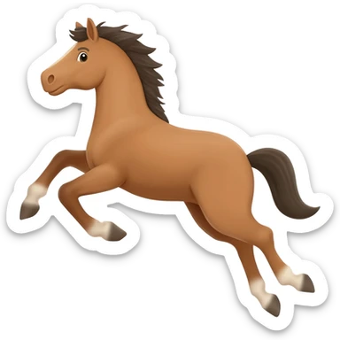 A horse jump sticker