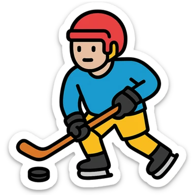 hockey man sticker