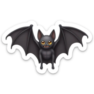 Bat with human legs sticker