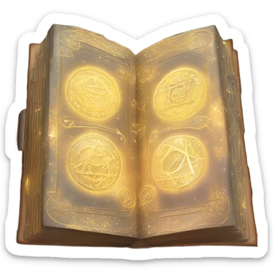 magical astral book sticker