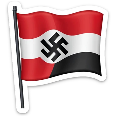 Nazi germany waving flag sticker