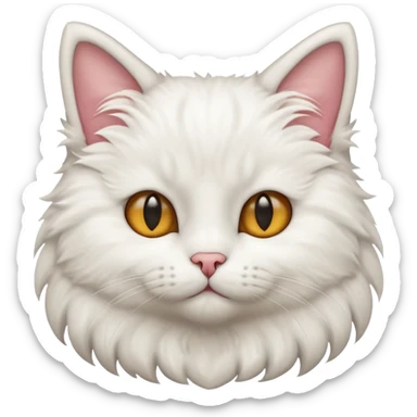 Cat holding ears  sticker