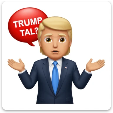 Donald Trump speaking at a rally sticker