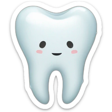 Broken tooth sticker