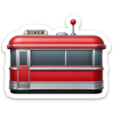 route 66 american diner sticker