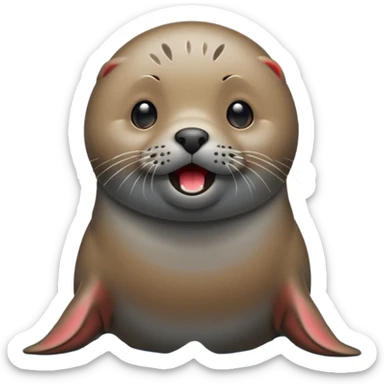 seal barking sticker