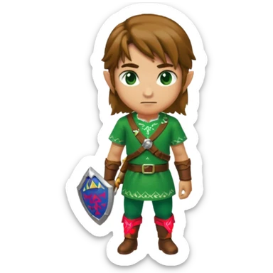 Link alttp sprites 16x16 sticker