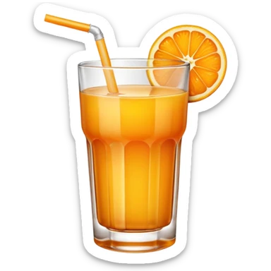 orange juice love sticker