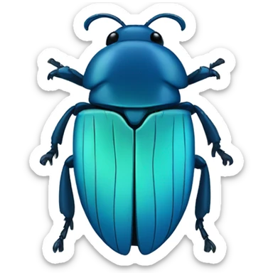 blue bettle DC sticker