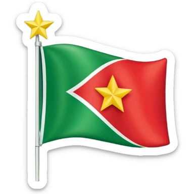 Fait le drapeau du suriname sticker