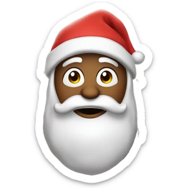 Santa Claus with Christmas lights  sticker