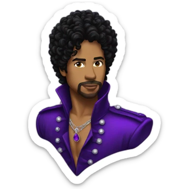 prince purple rain sticker