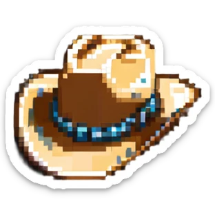 Texas cowboy hat sticker