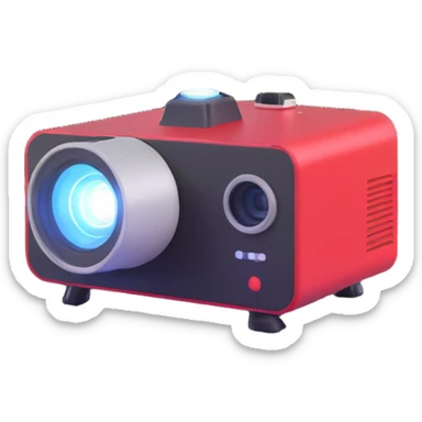 projector like bat signal sticker