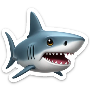 Shark with tophat sticker