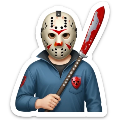Jason Friday the 13th sticker