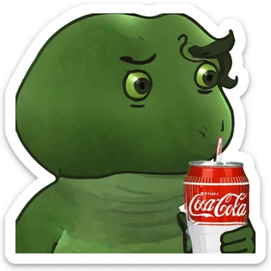 Dark brown, curly 3B-3C hair down to the shoulders, dark brown eyes, white skin with a coke in hand sticker