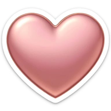 I need a pink and rose gold Heart emoji sticker