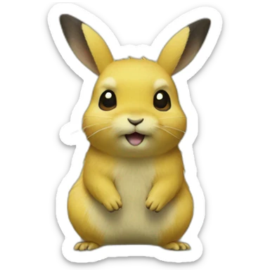 Pika hi sticker