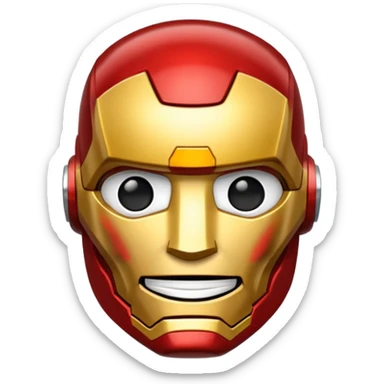 an ironman emoji sticker