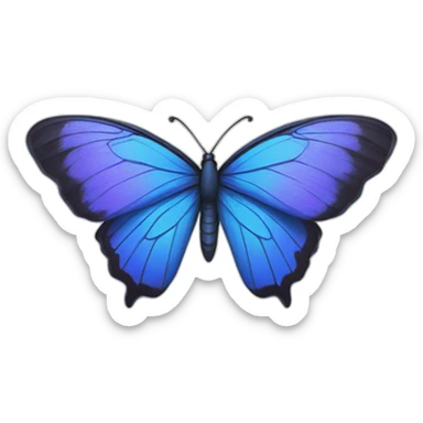 MARIPOSA AZUL sticker