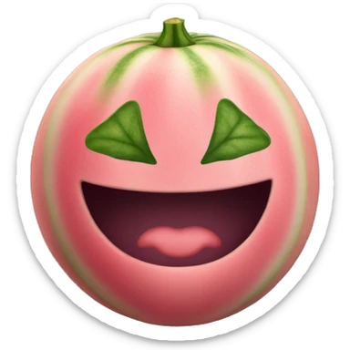 melone con faccia innamorata  sticker