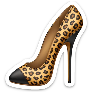 leopard print shoe sticker