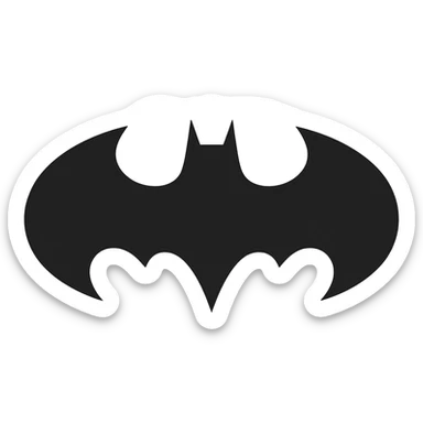 batman logo sticker