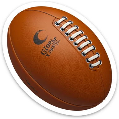 a gilbert rugby ball sticker