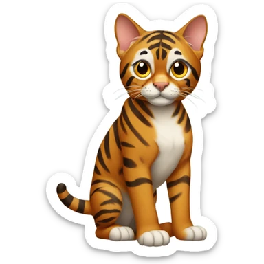 Bengal on the edge sticker