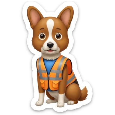 dog, Waste Management, safety vest, poop bag sticker