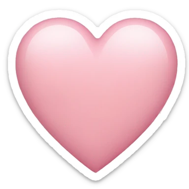 Light pink heart  sticker