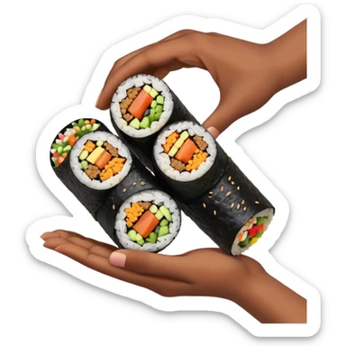 vegan kimbap sticker