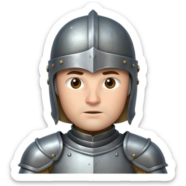 medieval knight sticker