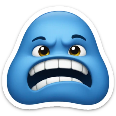 a blue squeal sticker