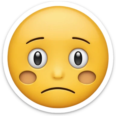 A sad and smug emoji  sticker