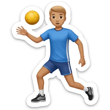 Throwing a ball. sticker