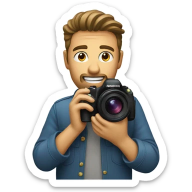 Photographer taking photo sticker