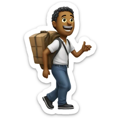 hitch hiking sticker