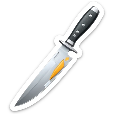 knife pointing up sticker