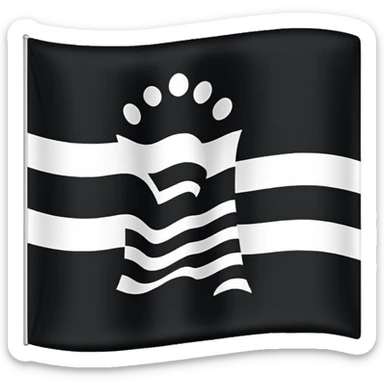 Le drapeau breton (gwenn ha du)  sticker