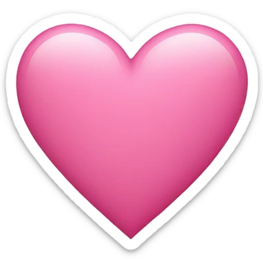 pink heart sticker