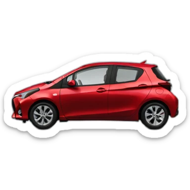 toyota yaris 2021 red sticker