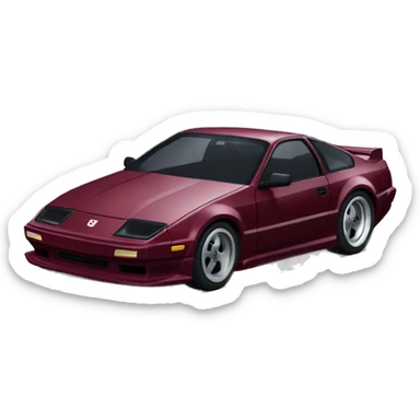maroon 300zx drift car sticker